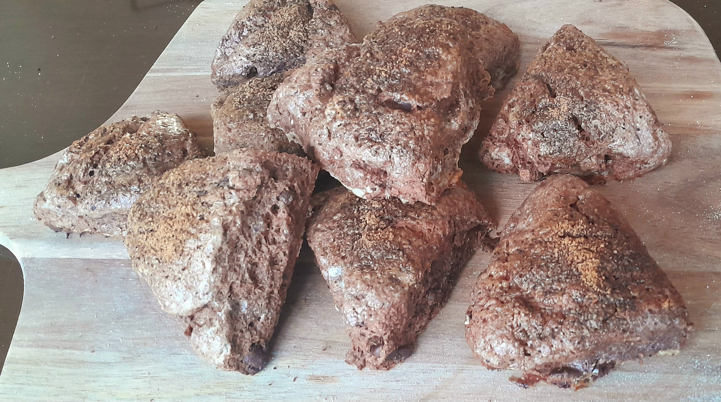 DOUBLE CHOCOLATE ESPRESSO SCONES